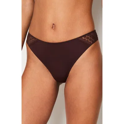 Etam Crush Culotte Briefs In Chocolate