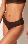 Etam Crush Shorty Briefs In Chocolate