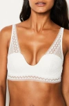 Etam Crush Wireless Bra In Ecru