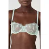 Etam Daisy Underwire Balconette Bra In Green