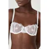 Etam Daisy Underwire Balconette Bra In White