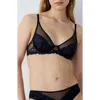 Etam Danseuse Mesh Underwire Bra In Night Blue