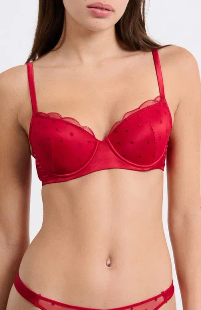 Etam Divine N°4 Classique Underwire Bra In Red