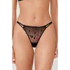 Etam Drama Thong In Black