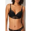 Etam Dream Classique Longline Underwire Bra In Black