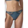 Etam Dream Lace & Microfiber Briefs In Anthracite