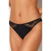 Etam Dream Lace & Microfiber Briefs In Black