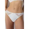 Etam Dream Lace & Microfiber Briefs In Ecru