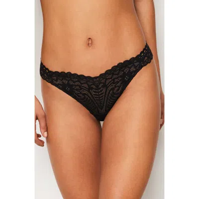 Etam Dream Tanga Thong In Black