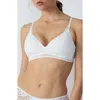 Etam Dream Wireless Bra In Ecru