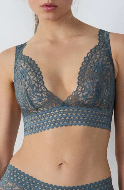 Etam Dream Wireless Triangle Bra In Anthracite