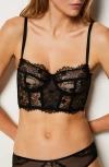 Etam Elixir No. 9 Underwire Balconette Bustier Bra In Black