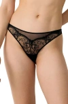 Etam Enivrante Tanga Thong In Black