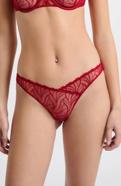 Etam Envolee Tanga Panties In Red