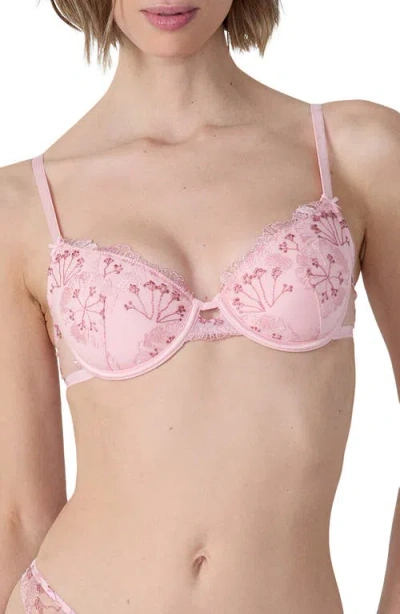 Etam Flowers N°4 Classique Underwire Bra In Powder Pink