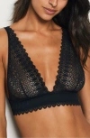Etam Gravure Nº8 Foular Lace Bra In Black