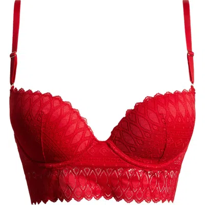 Etam Gravure No.5 Classi Underwire Bra In Red