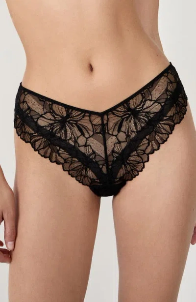 Etam Hedonisme Lace Hipster Panties In Black