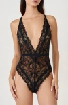 Etam Hedonisme Lace Teddy In Black