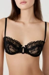 Etam Hedonisme N°9 Classique Lace Underwire Bra In Black