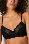 Etam Idole Classique Lace Underwire Bra In Black