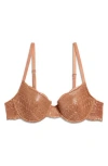 Etam Idole No. 4 Underwire Demi Bra In Copper