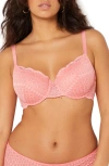 Etam Idole No. 4 Underwire Demi Bra In Candy-pink