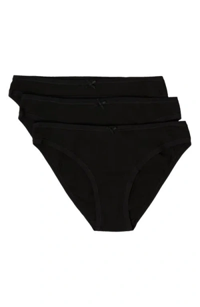 Etam Jack 3-pack Bikini Panties In Black