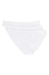 Etam Jack 3-pack Bikini Panties In White