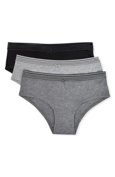 Etam Jack 3-pack Lace Trim Shorty Briefs In Multi