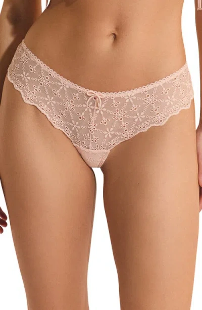 Etam Jane Embroidered Bralette In Neutral