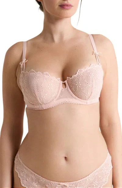 Etam Jane Underwire Balconette Bra In Pink