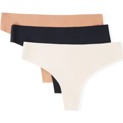 Etam Jessy 3-pack Thongs In Multi