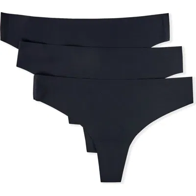 Etam Jessy 3-pack Thongs In Black