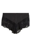 Etam La Chamade Lace Trim Boyshorts In Black