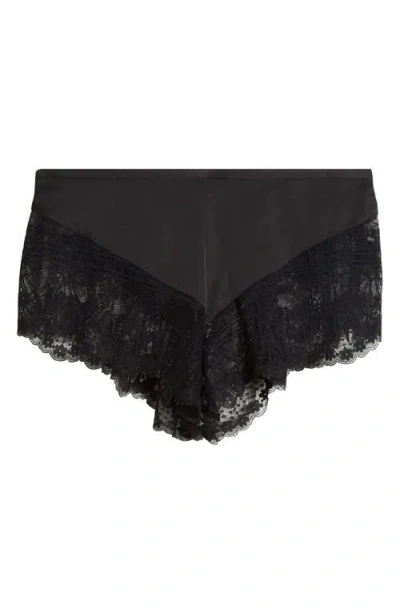 Etam La Chamade Lace Trim Boyshorts In Black