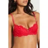 Etam Legende Underwire Demi Bra In Red