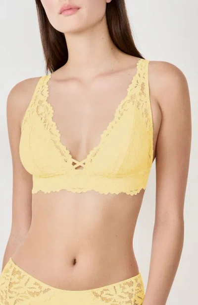 Etam Legende Wireless Triangle Bra In Yellow