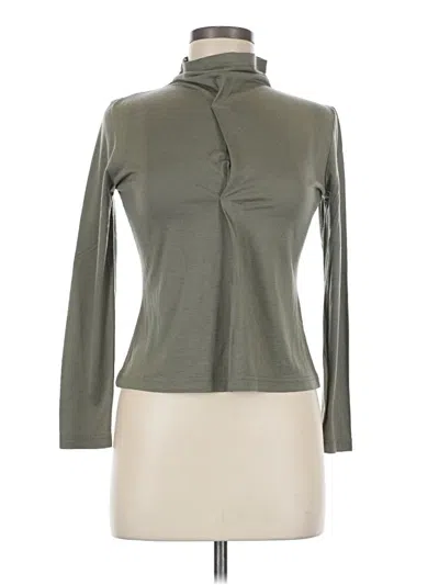 Pre-owned Etam Long Sleeve Turtleneck In Green