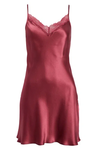 Etam Milky Lace Trim Washable Silk Camisole In Pink