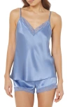 Etam Milky Silk Camisole In Azure Blue