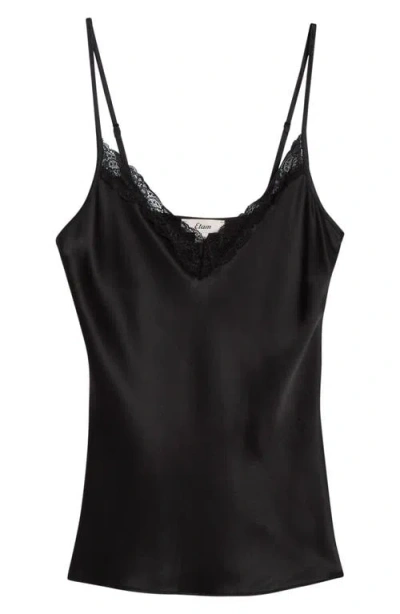 Etam Milky Silk Camisole In Black