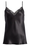 Etam Milky Silk Camisole In Black
