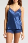Etam Milky Silk Camisole In Blue