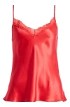Etam Milky Silk Camisole In Fuchsia