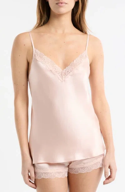 Etam Milky Silk Camisole In Pink