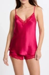 Etam Milky Silk Camisole In Pink
