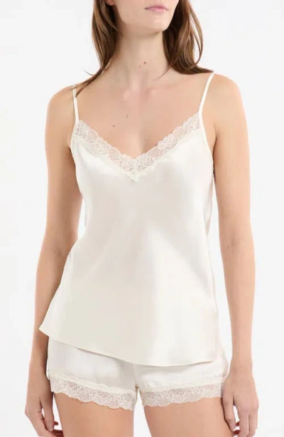 Etam Milky Silk Camisole In White
