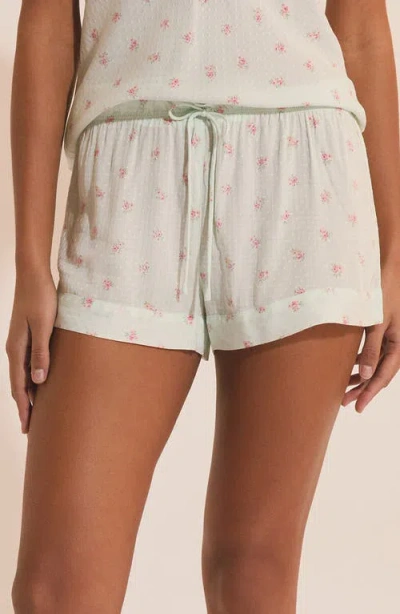 Etam Olivya Floral Swiss Dot Pajama Shorts In Multi