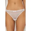 Etam Panama Lace Thong In White